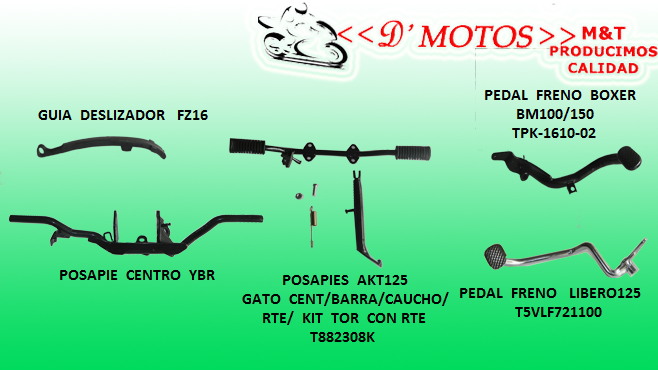 POSAPIES  COMPLETOS/ PALANCAS  CAMBIOS  Y CRANCK